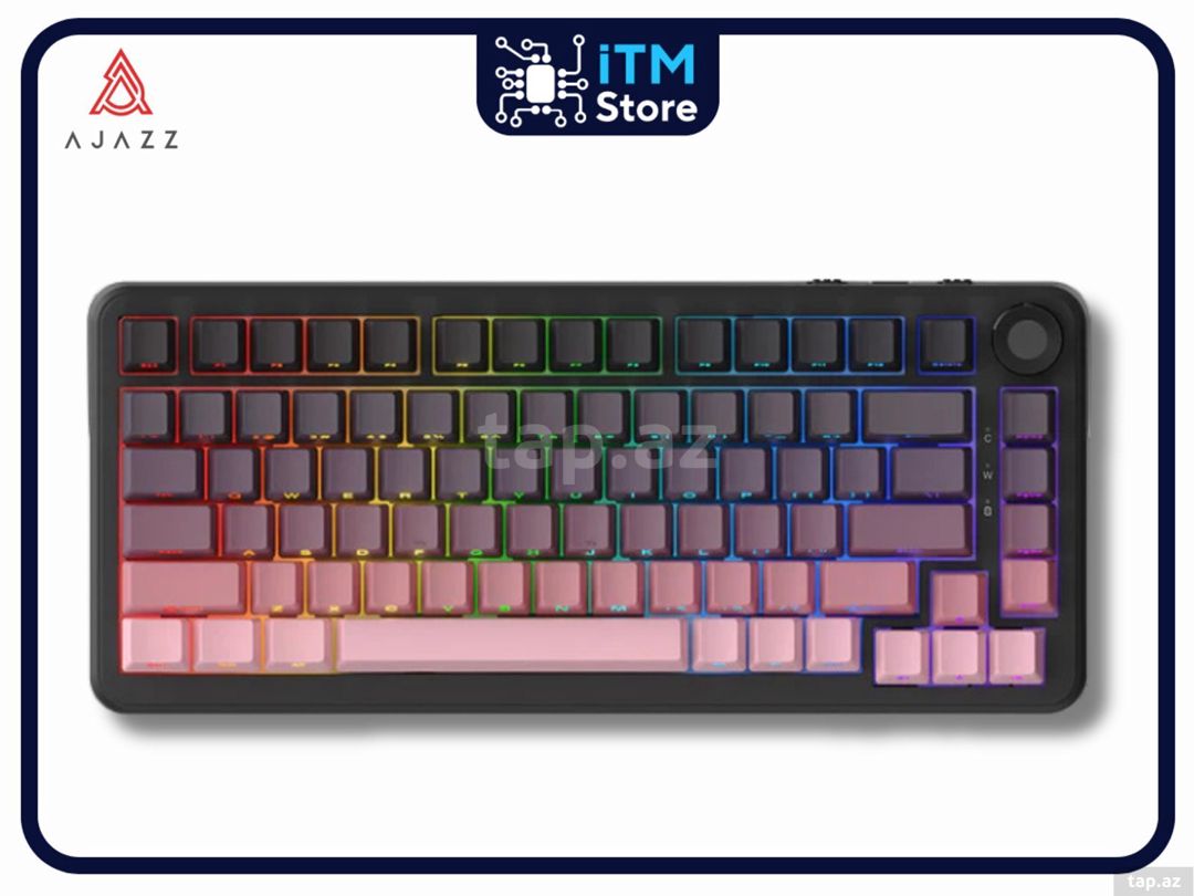 Klaviatura Ajazz AK820 MAX Plus Gradient Pink — Elektronika, Bakı