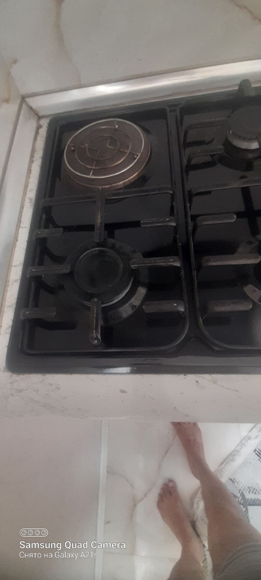 Mətbəx üçün qaz plitəsi və aspirator dəsti - Quraşdırılan tip qaz — Mətbəx texnikası, Xırdalan (5)