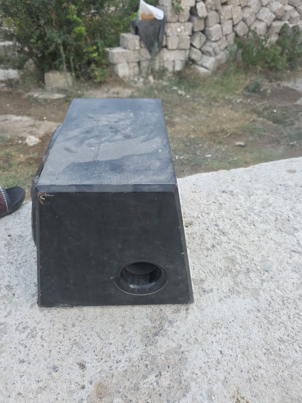 Aktiv bas səsgücləndiricisi (subwoofer) - Korpus: taxta/kompozit, ön — Elektronika, Digah (8)