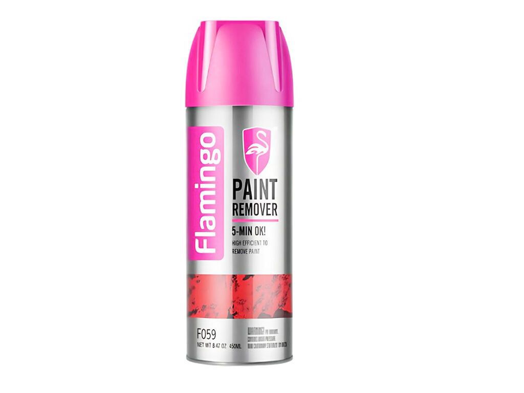 Flamingo Paint Remover boya sökücü aerozol. 5 dəqiqəyə təsir göstərən