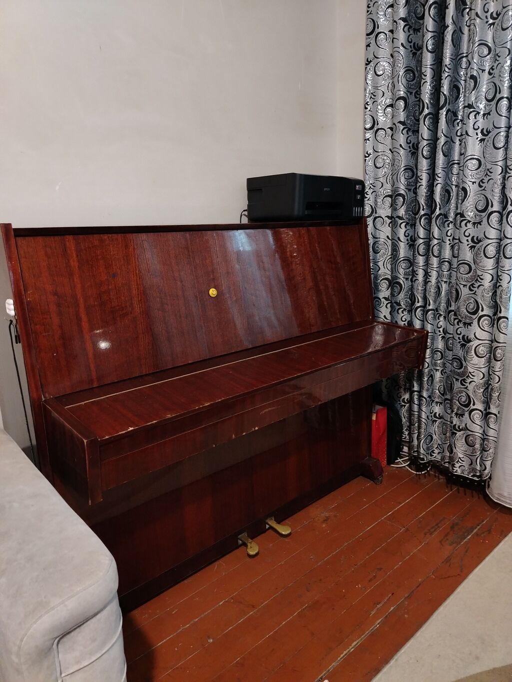 Akkustik vertikal piano –Kuban klassik qəhvəyi cilalı korpus, 88 — Musiqiə alətləri, Mingəçevir (9)
