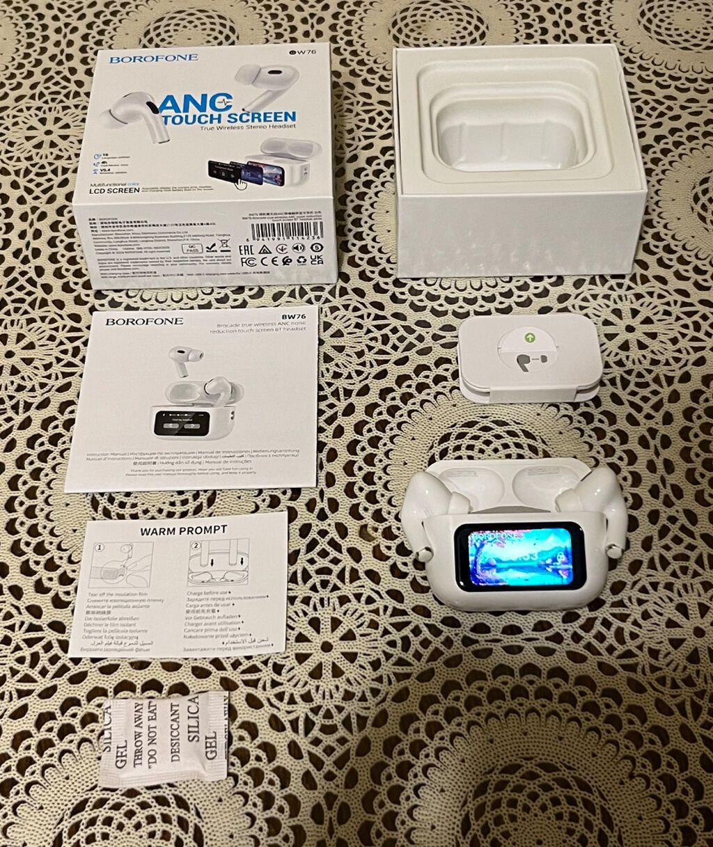 İşlənmiş Simsiz (Bluetooth) Qulaqcıqlar, Borofone, rəng - Ağ — Qulaqcıqlar, Bakı