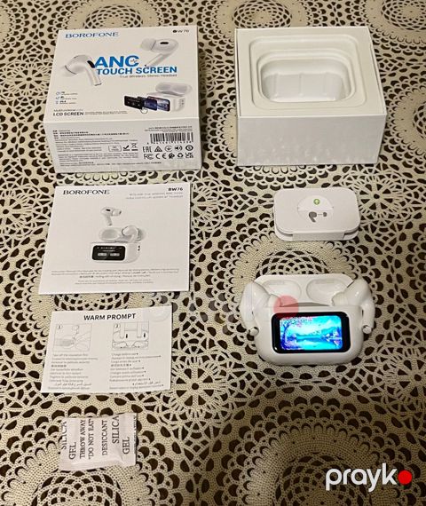 İşlənmiş Simsiz (Bluetooth) Qulaqcıqlar, Borofone, rəng - Ağ
