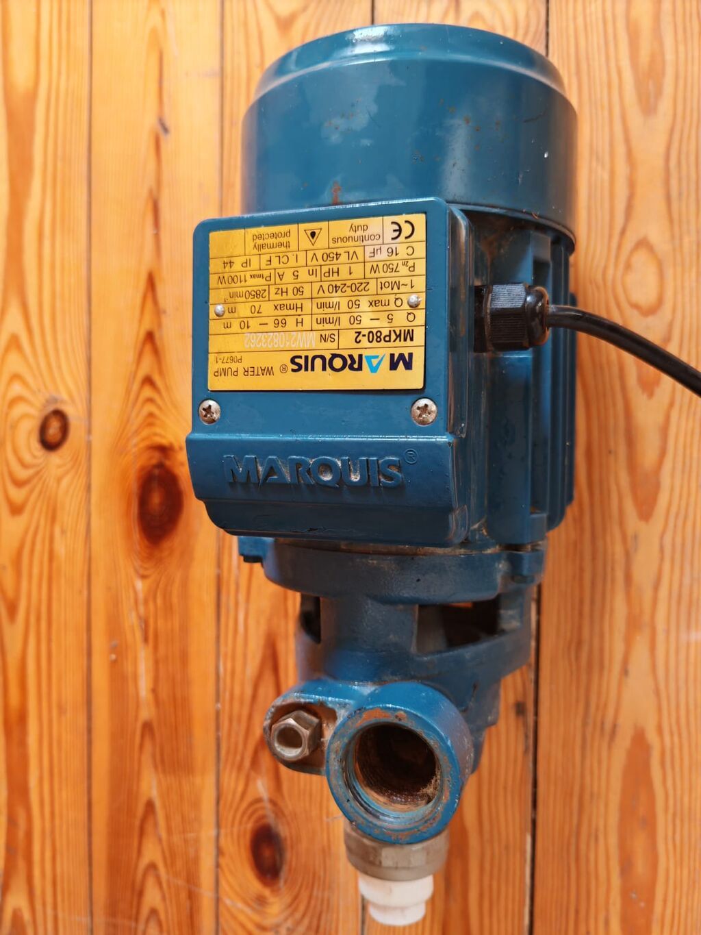 Marquis MKP80-2 su nasosu - Tip: Mərkəzdənqaçma (centrifugal) su — Mallar, Xırdalan (2)