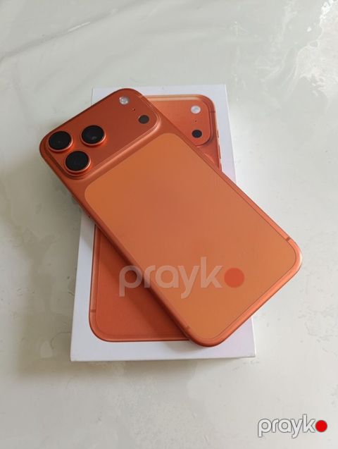 IPhone 17 Pro Max, 256 GB, Narıncı, Zəmanət, Barmaq izi, Face ID