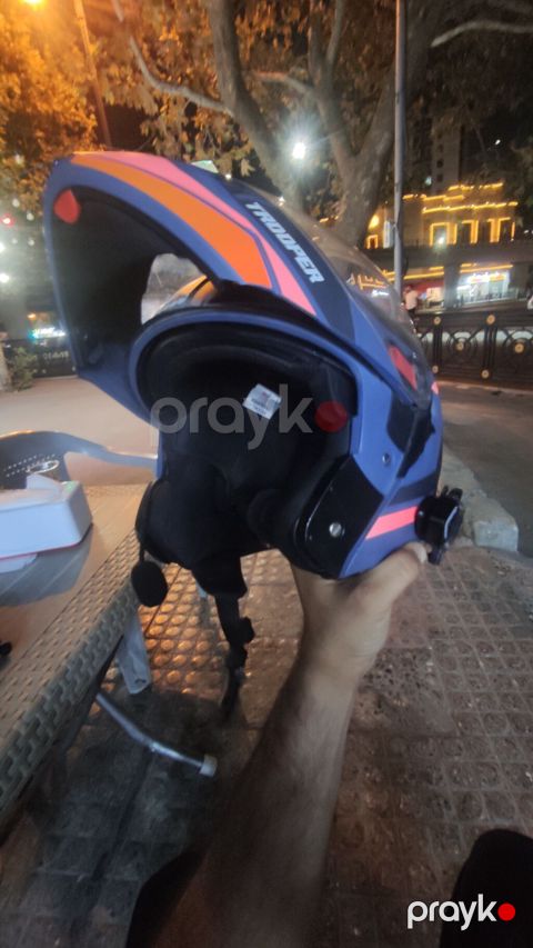 Mototsikletçi dəbilqəsi – TROOPER model - Növ: Flip-up (qaldırılan