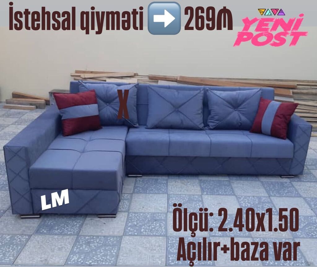 Künc divan, Qonaq otağı üçün, Bazalı, Açılan, Kitab — Divanlər, Bakı