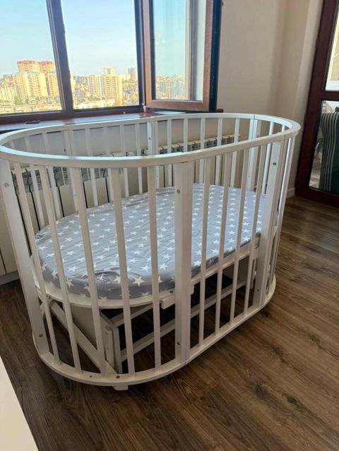 Oval bəsik, 2 matras komplektində