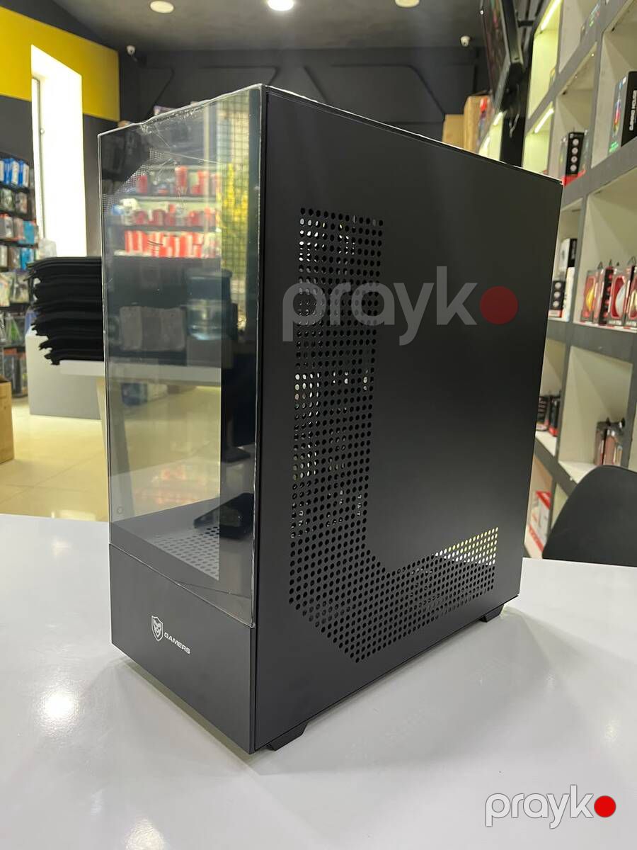 Gamers iO ATX / M-ATX Panoramic Aquarium Case Black — Kompüterlər və noutbuklar, Bakı (4)