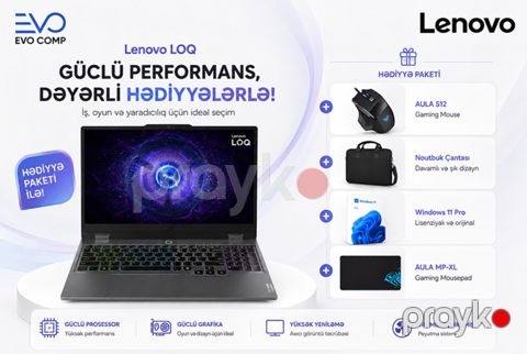 Noutbuk Lenovo LOQ 15IRX9 83DV01CLRK — Bakı