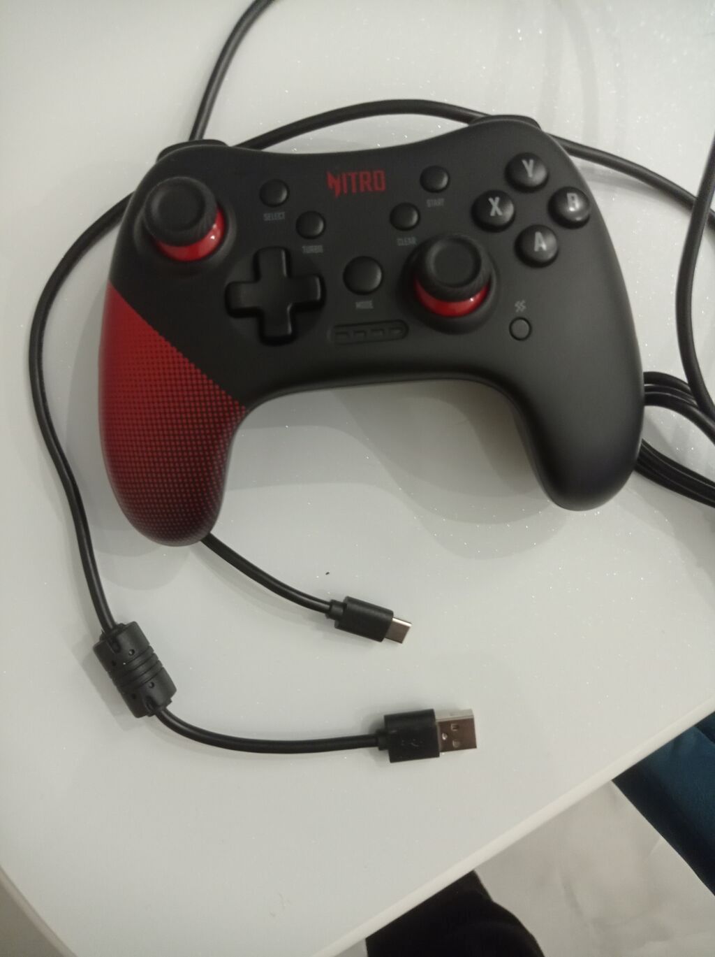 NITRO oyun pultu – USB bağlantılı - Quruluş: Ergonomik, mat qara