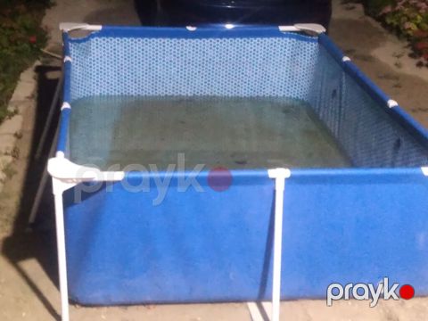 Metal karkaslı, düzbucaqlı hovuz - Korpus: davamlı PVC vinil örtük