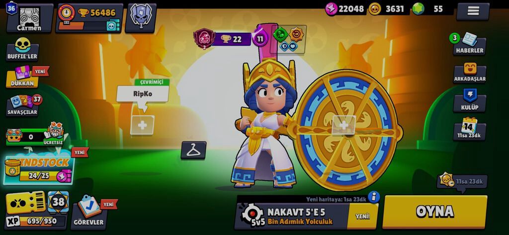 🎮 BRAWL STARS HESABI - SATILIR 📊 HESAB STATİSTİKASI: Trophy: 56.486