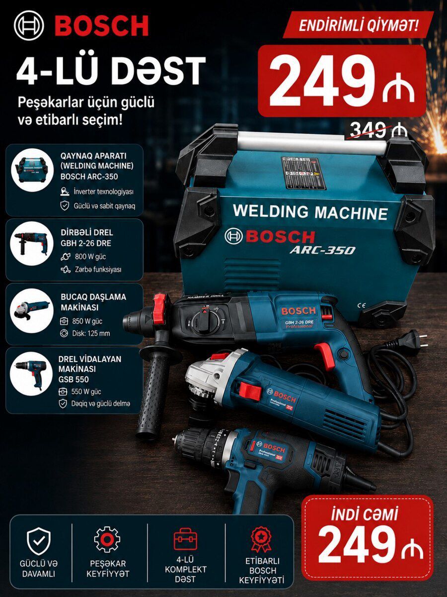 BOSCH dəsti — Mallar, Bakı