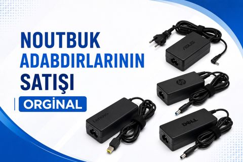 Noutbuk adapteri və batareyaları