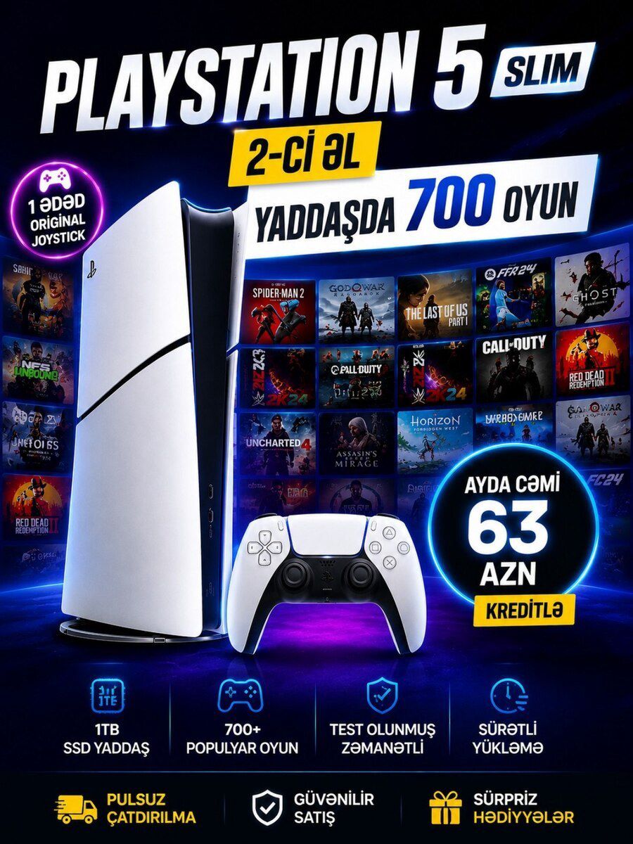 Sony PlayStation 5 Slim — Elektronika, Bakı
