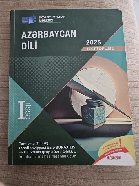 Azərbaycan dili test toplusu 2025 1-ci hissə