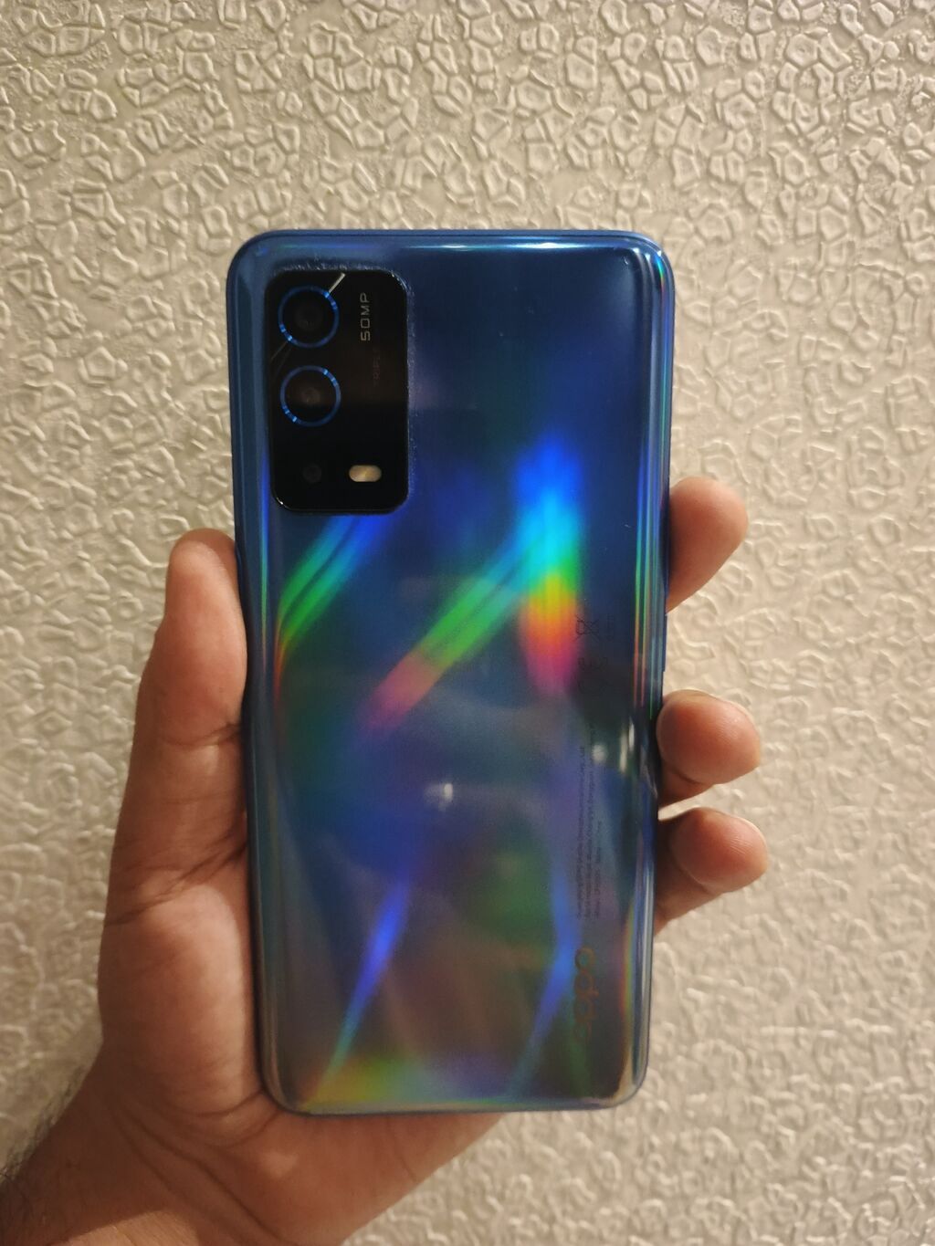 Oppo A55 5G 128 GB Mavi Barmaq izi - 1