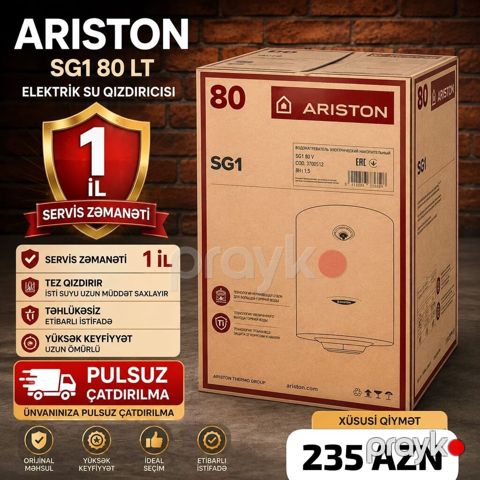 Ariston SG1 80 L su qızdırıcısı