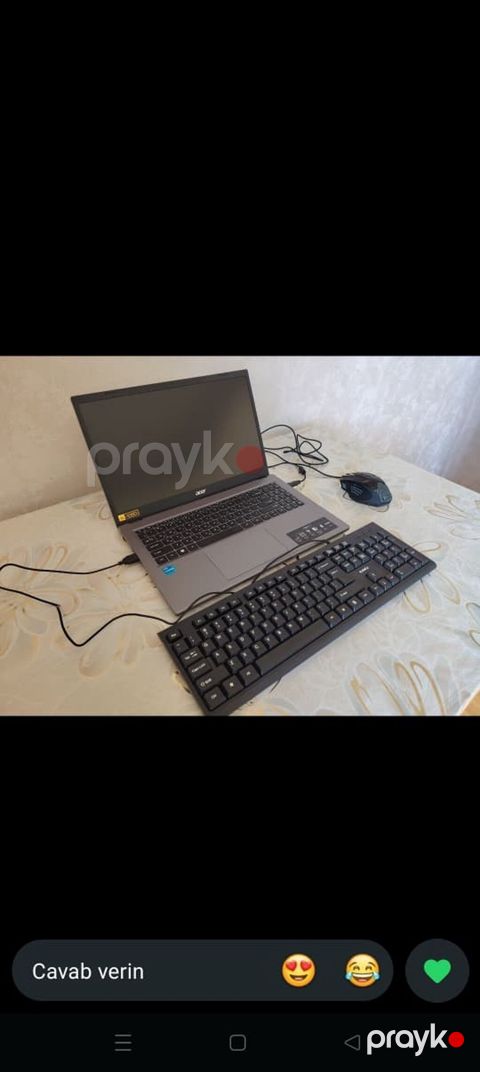 Acer noutbuk + klaviatura və siçan - Prosessor: Intel Core i3 - — Bakı