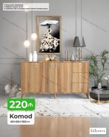 Qonaq otağı üçün, Siyirməli, Güzgüsüz, Pulsuz quraşdırılma — Mebel