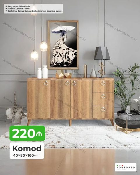 Qonaq otağı üçün, Siyirməli, Güzgüsüz, Pulsuz quraşdırılma