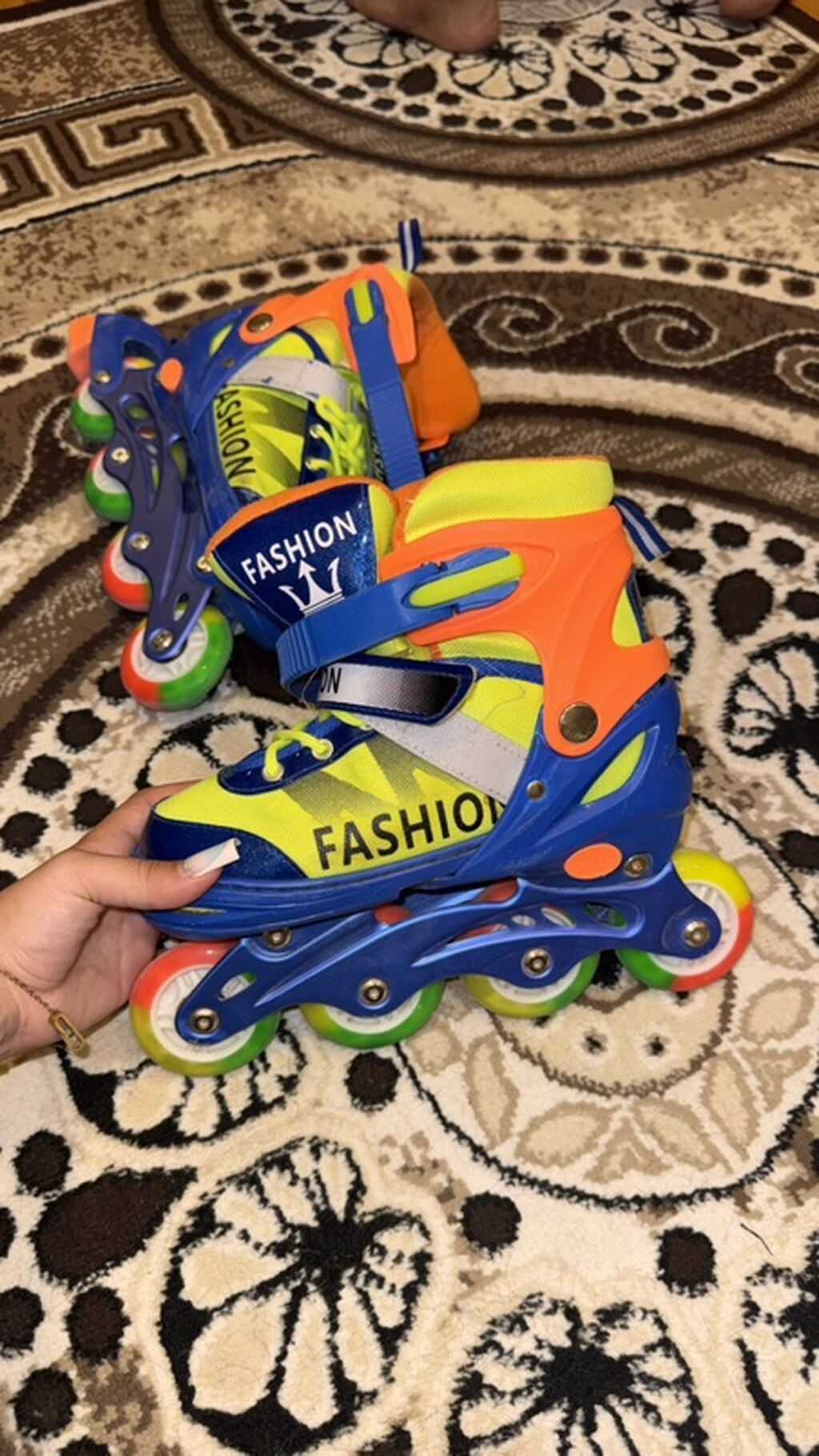 Uşaq üçün tənzimlənən təkərli konki (roller skates) - Rəng — İdman və istirahət, Xırdalan (2)