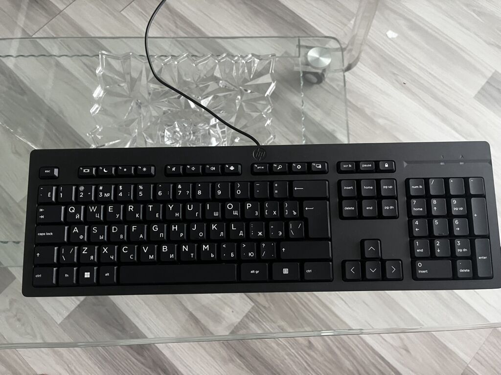 HP USB klaviatura - Tam ölçülü dizayn: tam sıra funksional düymələr — Elektronika, Bakı
