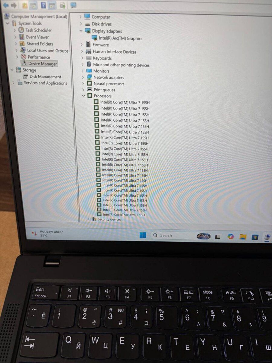 Lenovo Thinkpad T14 Ultra7 155H 32/1TB — Elektronika, Bakı (11)