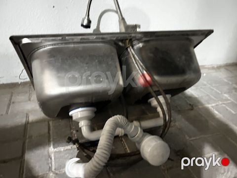 Mətbəx üçün ikigözlü paslanmayan polad lavabo dəsti - Material