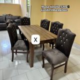 Mətbəx/Qonaq otağı üçün masa və 6 ədəd stul dəsti. - Dəst: 1 ədəd — Mebel