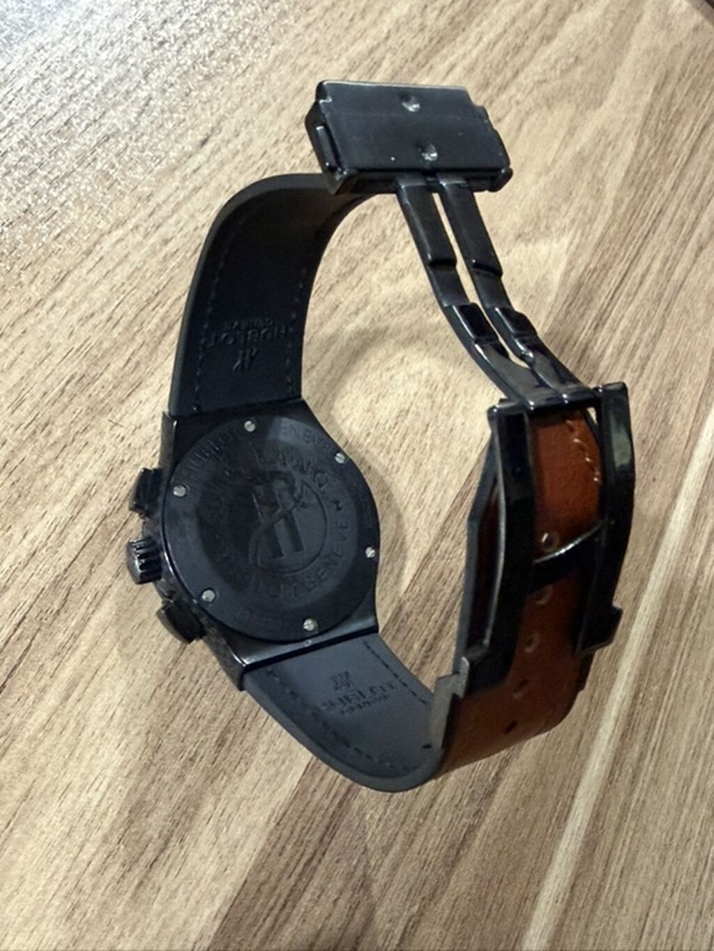 Hublot avtomatik kişi qol saatı - Korpus: qara rəngli, karbon lif — Qol saatları, Masallı (2)