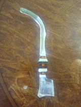 Şüşə nargilə/trubka ucu (mouthpiece) - Material: qalın, şəffaf — Avadanlıq icarəsi