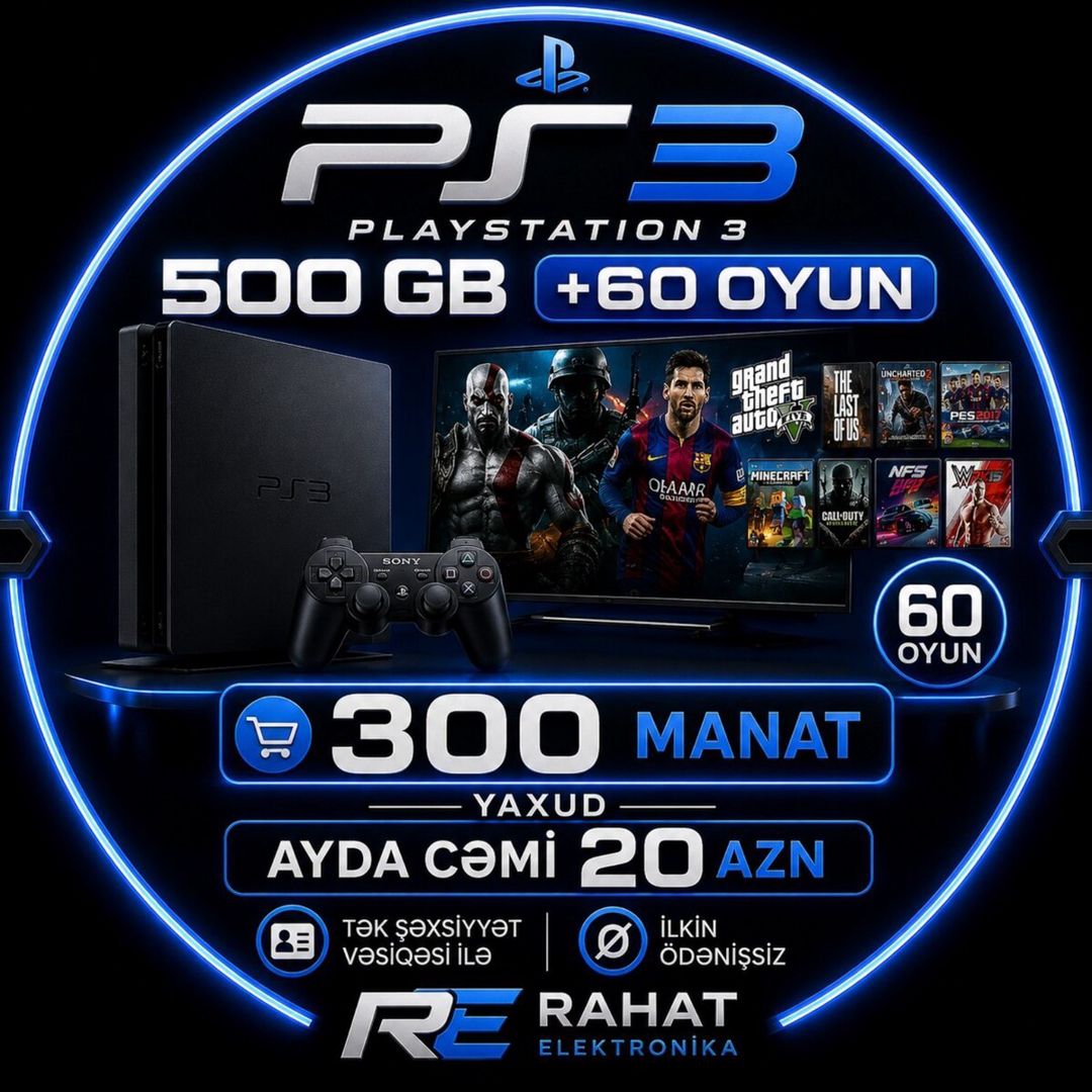 Sony Playstation 3 500 GB — Oyunlar, konsollər və proqramlar, Bakı