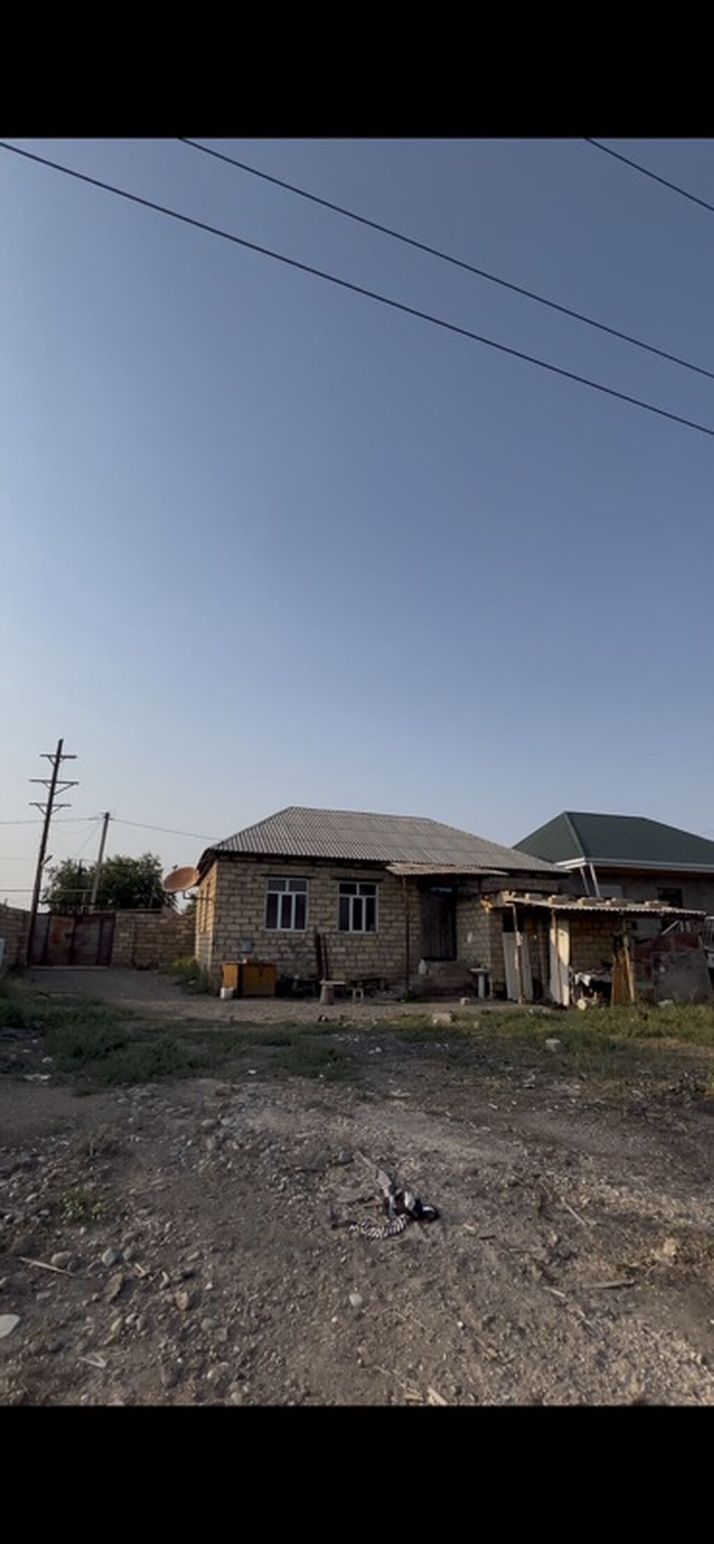 Satılır: Həyət evi - Tikinti: daş divarlar, dam örtüyü şifer - Plan — Daşınmaz əmlak, Gəncə