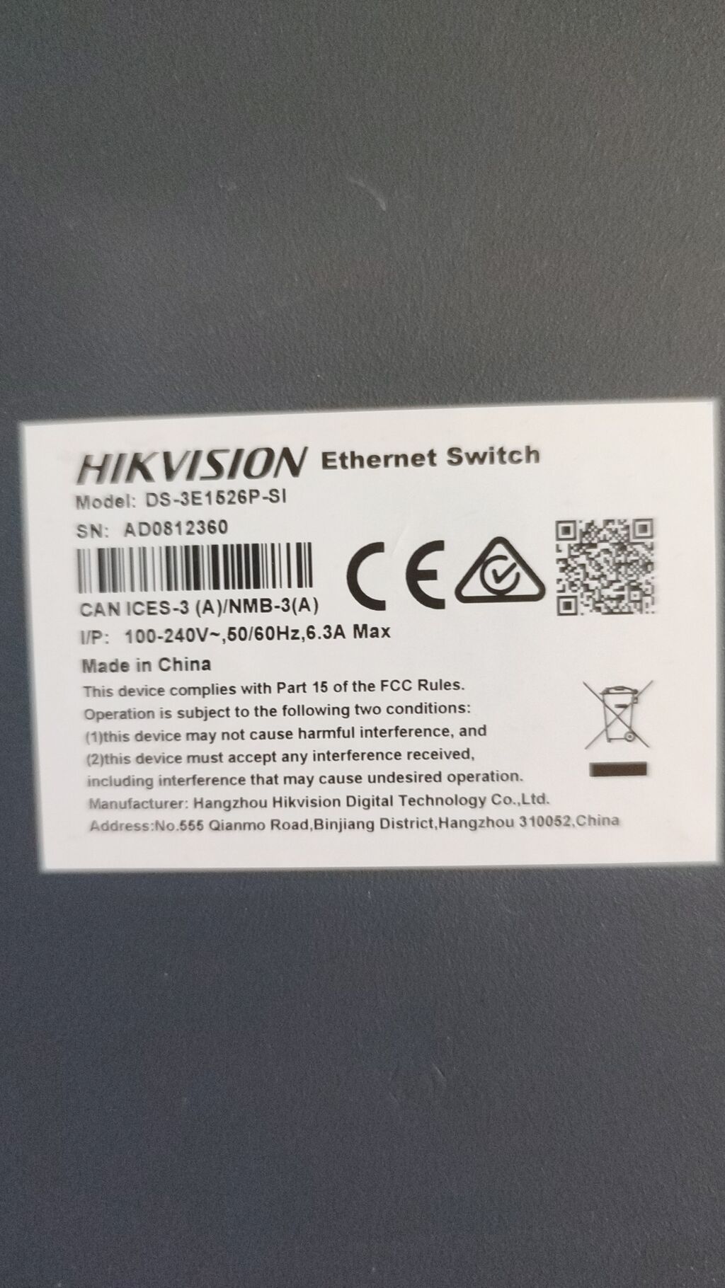 Hikvision DS-3E1526P-SI – 24 Port Gigabit Smart PoE Switch — Surveillance kameralar, Sumqayıt (2)