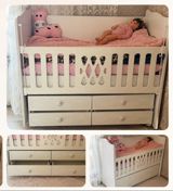Beşik/uşaq çarpayısı – “Bebeko” model - Rəng: açıq krem-ağ - — Cradles