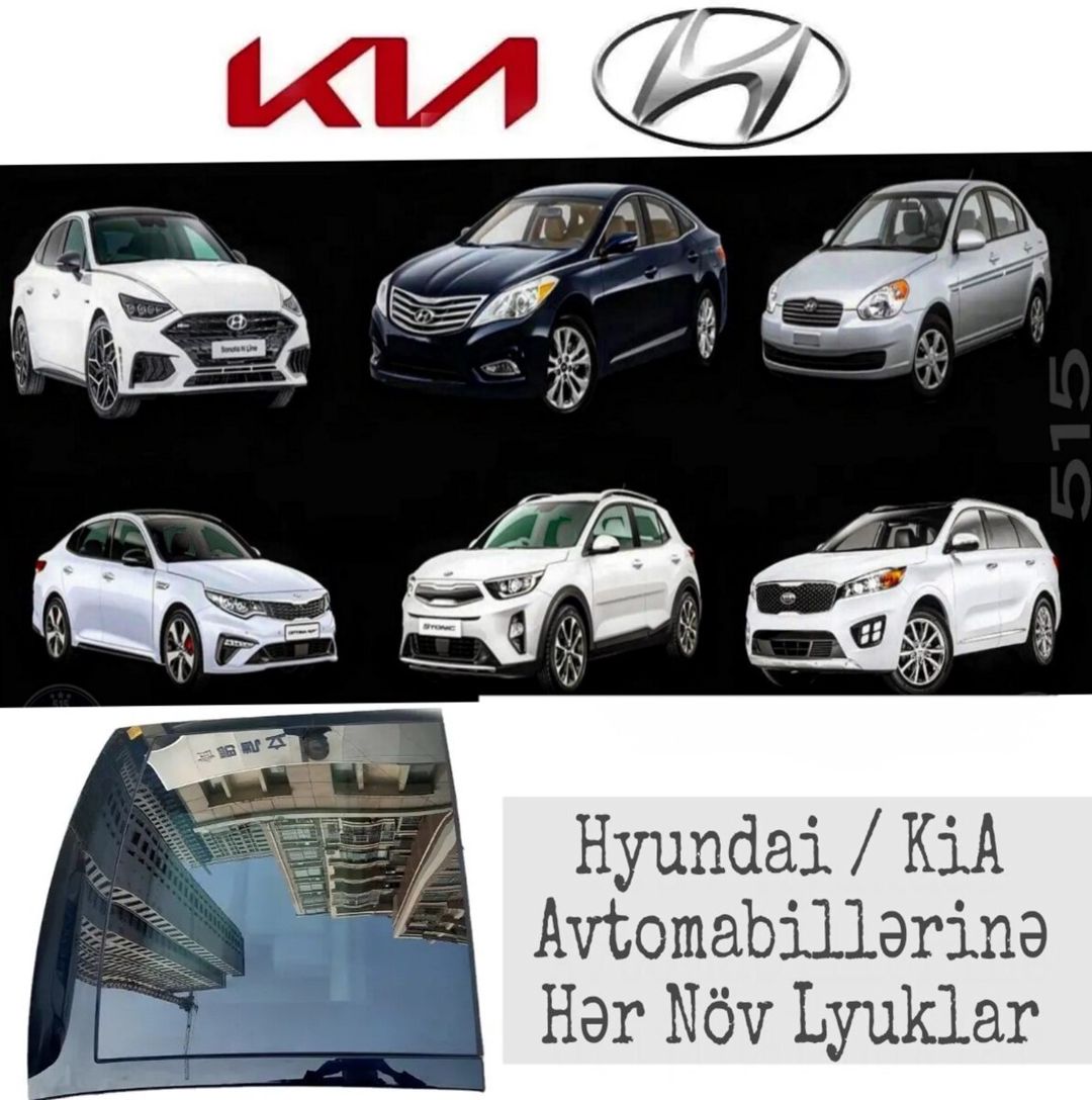 Hyundai Kia üçün lyuk şüşələri — Ehtiyat hissələri və aksesuarlar, Bakı