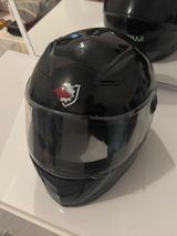 Tam üzlü motosiklet kaskı – qara rəng — Motorcycle gear