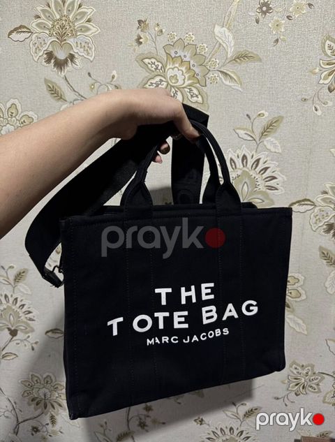 Marc Jacobs Tote Bag, qara rəng, medium — Bərdə