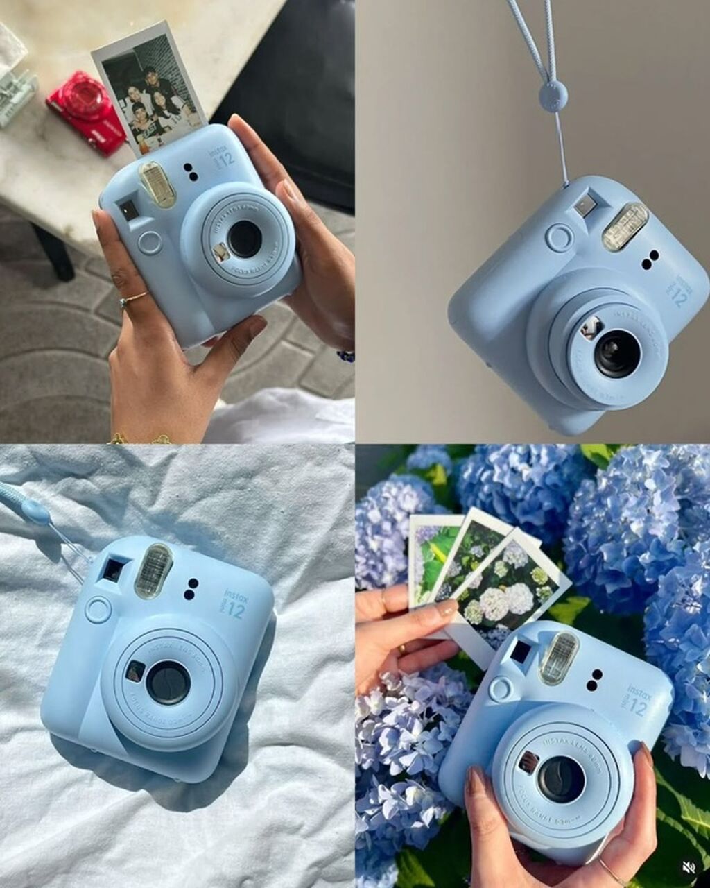 Fujifilm Instax Mini 12 – mavi rəngli instant fotoaparat - Şipşəkilli