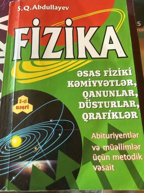 Məhsul: “Fizika – əsas fiziki kəmiyyətlər, qanunlar, düsturlar — Bakı
