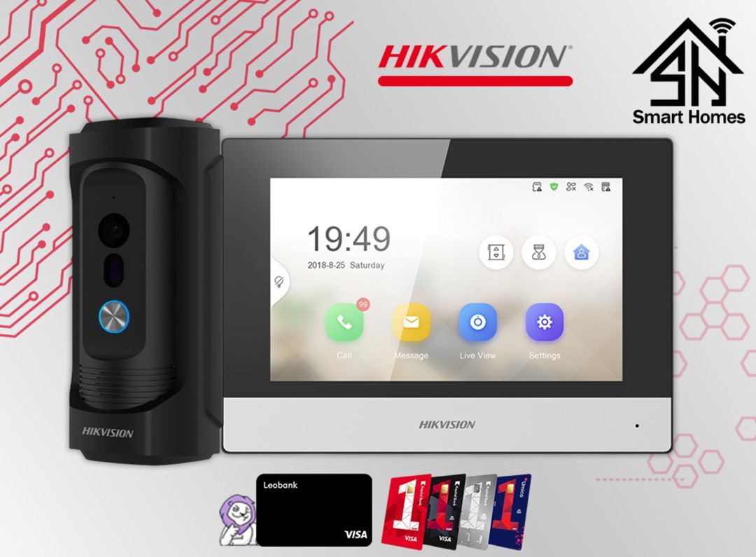 Hikvision 7 düymlük antivandal domofon dəsti — Təhlükəsizlik sistemləri, Bakı