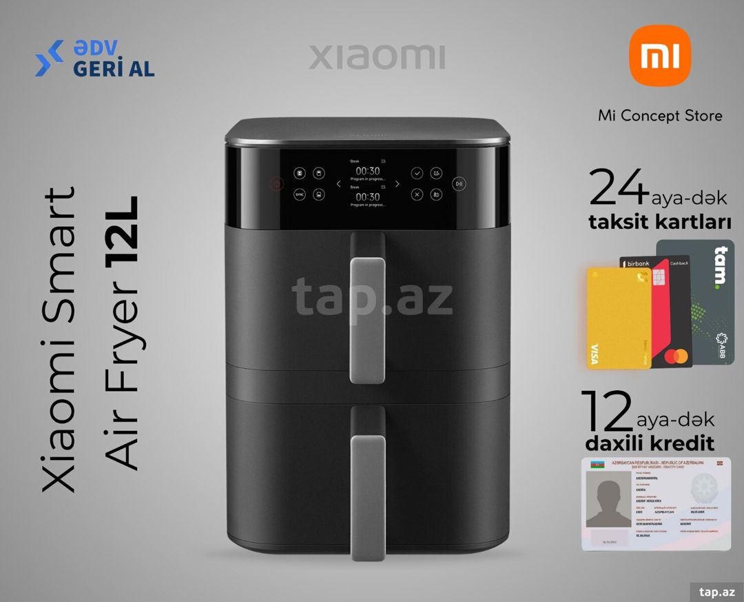 Fritür Xiaomi Smart Air Fryer 12L — Mallar, Bakı