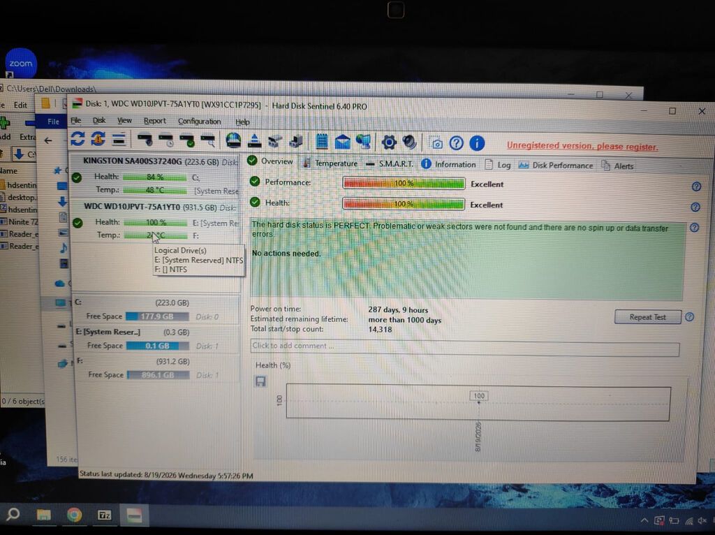 1 TB HDD 2.5 inch Noutbuk üçün və əlavə yaddaş kimi Sağlamlıq 100 — Elektronika, Bakı (2)