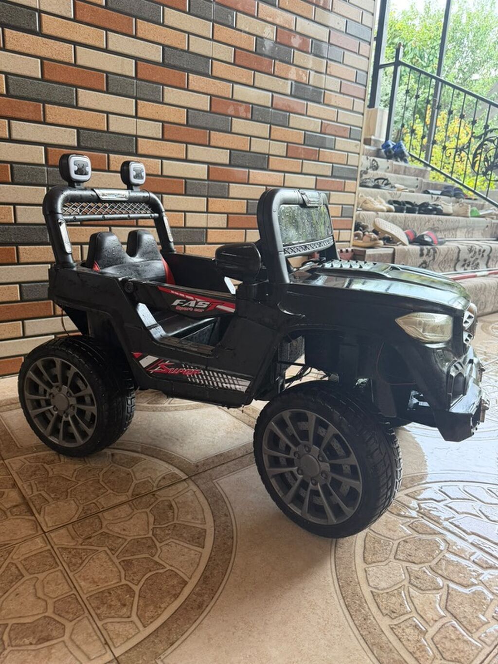 Uşaq üçün elektrikli minik maşını – off-road stildə, ikiyerli — Mallar, Gəncə (3)