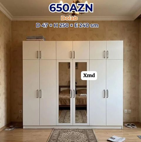 Ağ rəngli çoxfunksiyalı dolab Ölçülər: Dərinlik 47 sm Hündürlük 250 — ucuz.mebel — Şkaflar