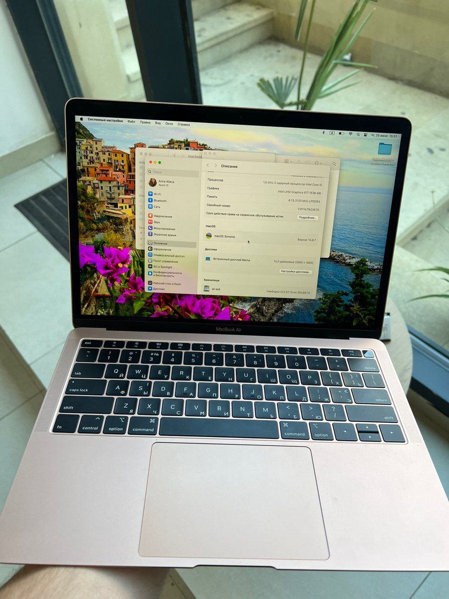 Apple Macbook Air 2019 i5 256GB — Elektronika, Bakı (6)