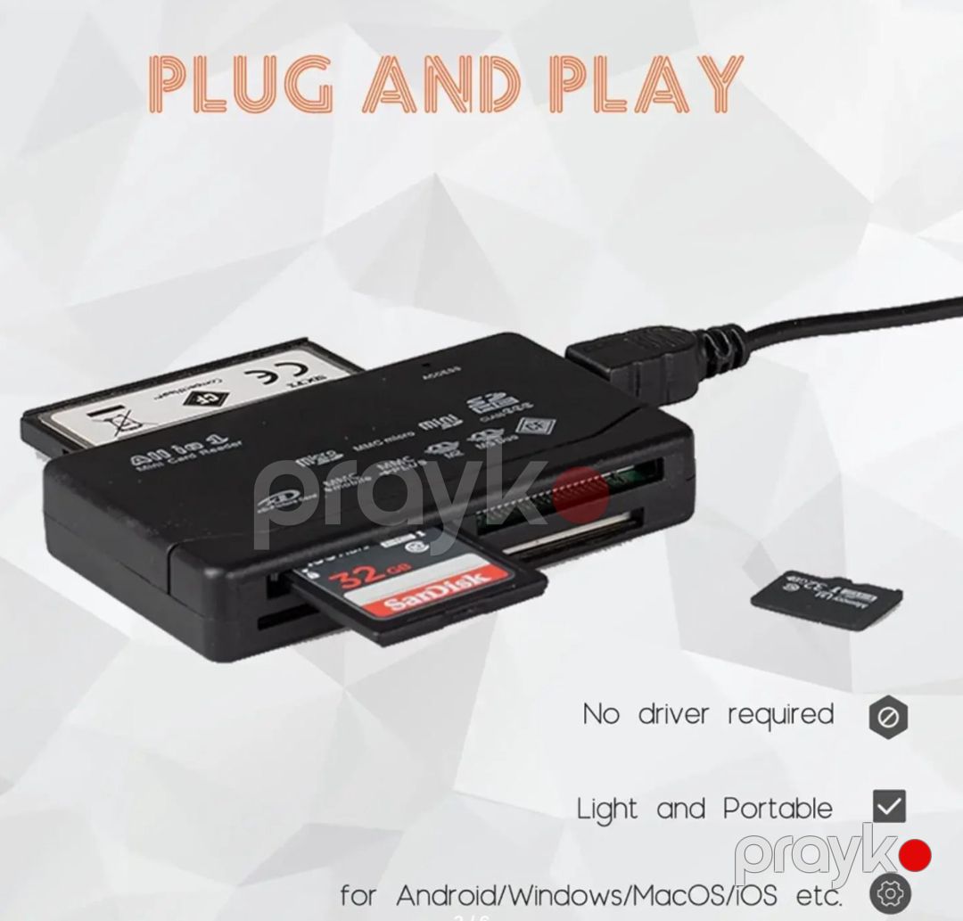 USB kart oxuyucu "Cardreader 6in1" — Periferik cihazlar, Bakı (3)
