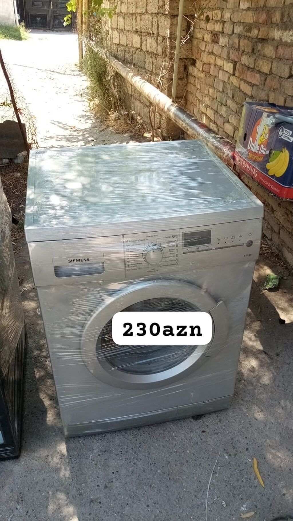 Siemens ön yükleməli paltaryuyan maşın - Rəng: gümüş/metallik - — Paltaryuyan maşınlar, Bakı